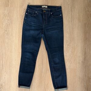 Madewell Dark Indigo High Rise Skinny Jeans